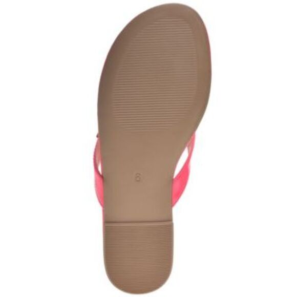 WILD PAIR Womens Pink Fantasia Round Toe Slip On Thong Sandals Shoes 8 M - Picture 4 of 4